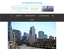 Tablet Screenshot of chicagomonthlyparking.com